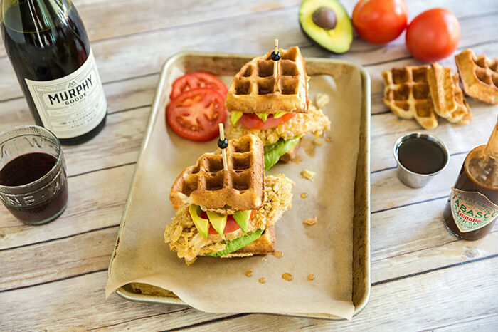 Wine with Chicken and Waffles